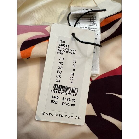 NWT Jets Australia shadow palm high leg bikini bottom - Picture 7 of 7